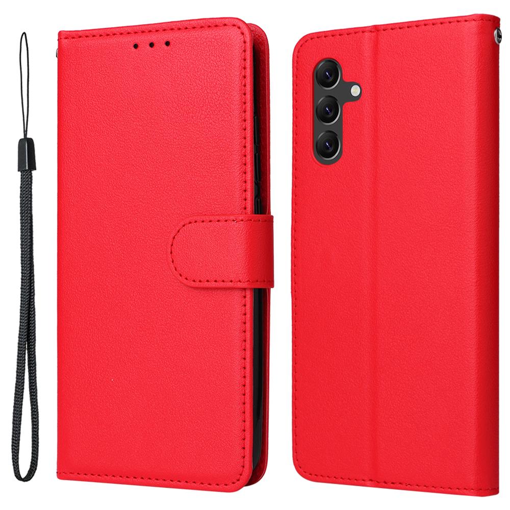 For Samsung Galaxy A14 5G Case Scratch-proof PU Leather Phone Stand Cover with 3 Card Holders