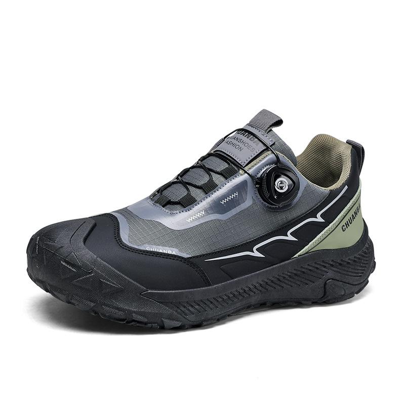 Man Casual Shoes Outdoor Men's Walking Sneakers Anti Slip Lightweight Breathable Climbing Shoes Comfortable Slip on Hiking Shoes