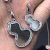 Qilin-Style CNC Black Agate Gourd Necklace - Women's Clavicle Pendant for Live Streaming Sales