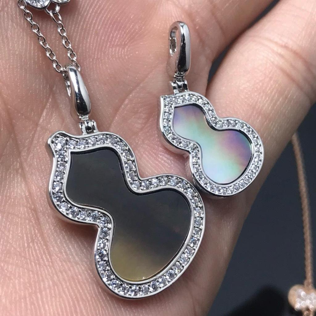 Qilin-Style CNC Black Agate Gourd Necklace - Women's Clavicle Pendant for Live Streaming Sales