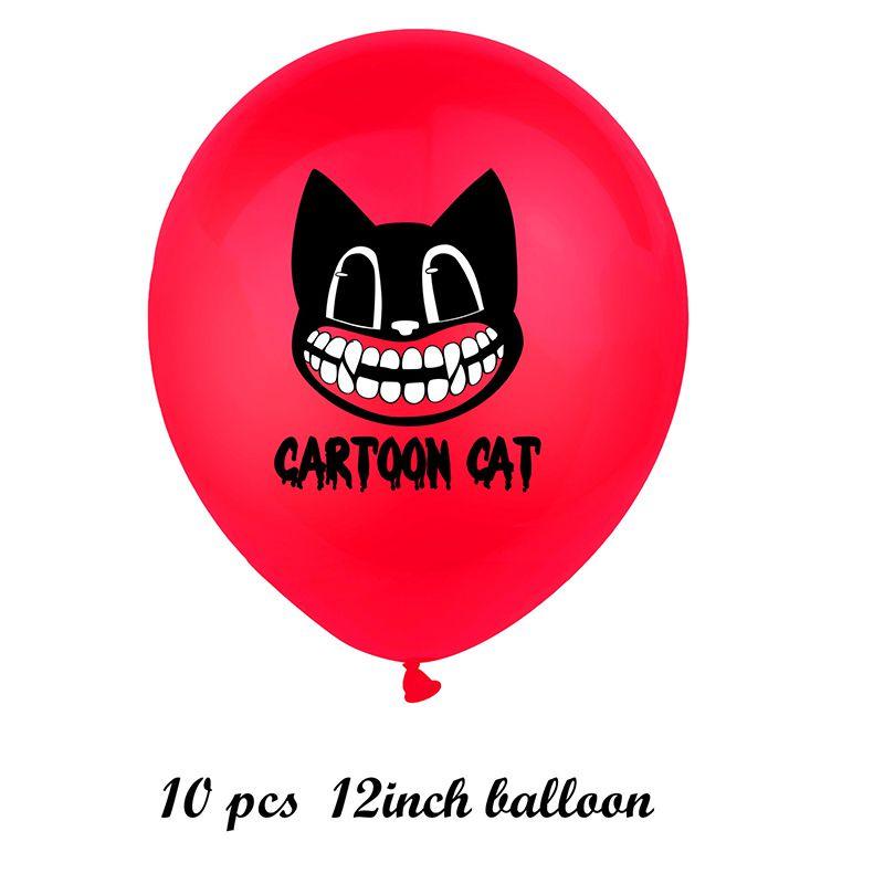 Siren Head Cartoon Cat Horror Theme Birthday Party Balloon Banner Topper Cake