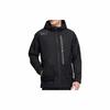 adidas Solid Color Hooded Zip-Up Jacket for Men, Black