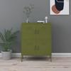 VidaXL Storage Cabinet, Olive Green 80x35x101.5 Cm Steel