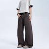 European and American Street Retro Loose Scimitar Jeans Men's and Women's Trendy Brand Urban New Lazy Casual Wide-legged Pants