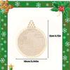 Wooden Christmas Cross Stitch Pendants, 3D Embroidery Ornament DIY Crafts, Festive Tree Decorations  Ribbon and Thread, Artistic Needlework Supplies