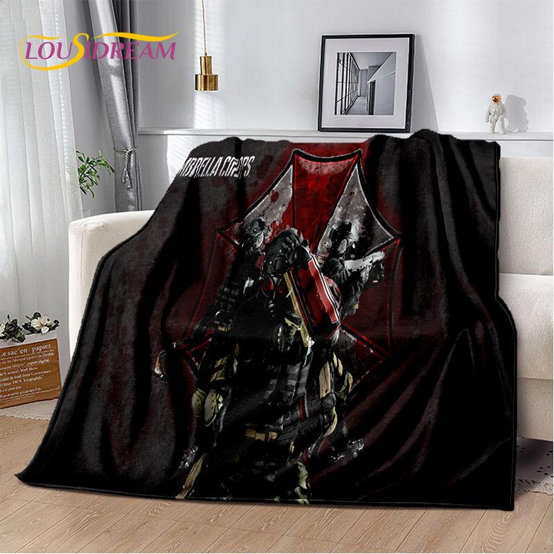 R-Resident Evil Game Gamer Soft Plush Blanket,Flannel Blanket Throw Blanket for Living Room Bedroom Bed Sofa Picnic Office Cover