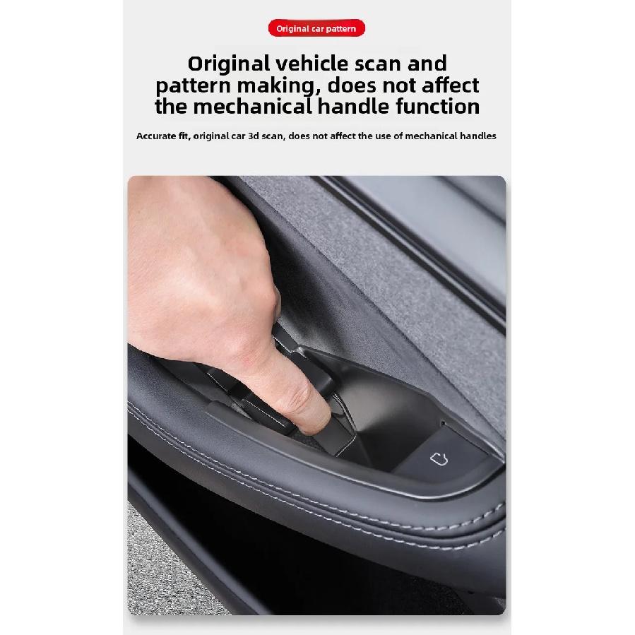 Car Door Handle Filler Storage Box Inner Handle Organizer Tidying Tray For Tesla Refreshed Model Y Juniper 2025 2026 Accessories
