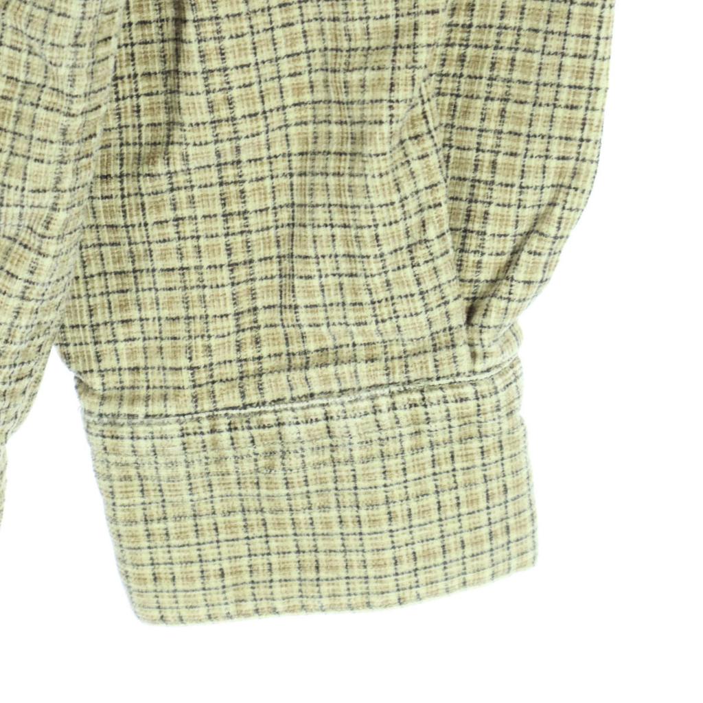 bitch 90s Old Check Pattern Long sleeve Corduroy shirt M Brown Men's Used