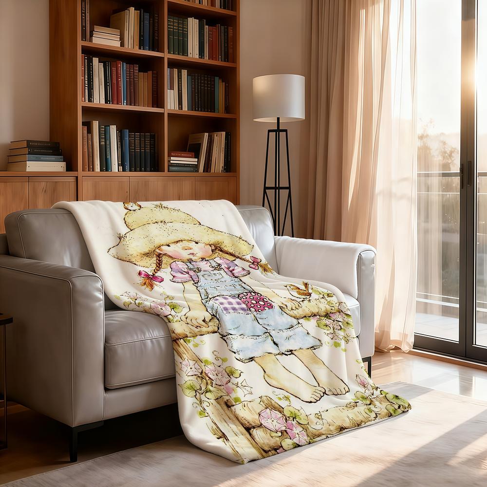 Cartoon S Sar Ah K Kay Blanket For Soft Throw Blanket for Picnic Bed Sofa Home Bedroom Cozy Warm Comfortable