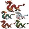 Chinese Dragon Mythology Model Pvc Static Sculpture For Office Or Living Room Display