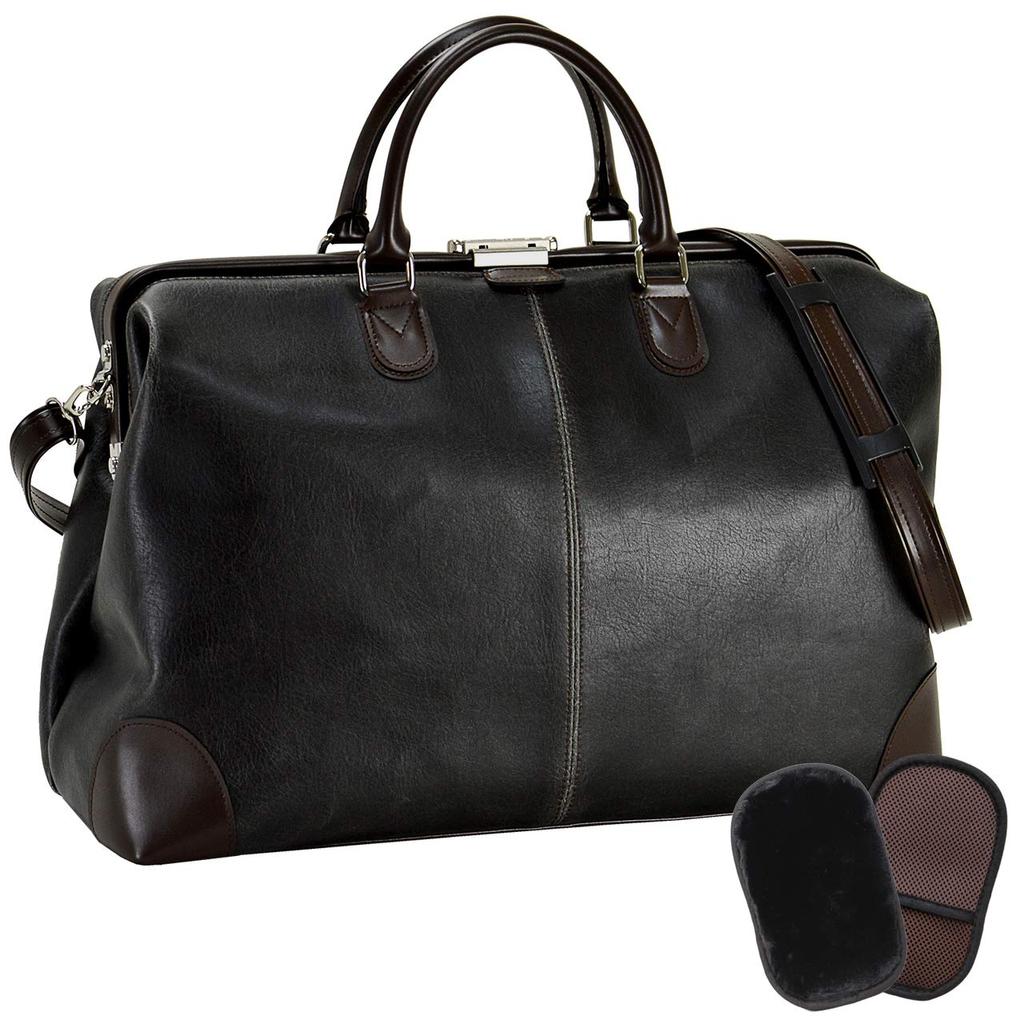 Toyooka Craftsmanship Domestic Boston Bag for 2 Nights Old Retro Texture Clasp Dulles Boston 46cm Original Shearling Gloves [Hirano Bag] Leather-like