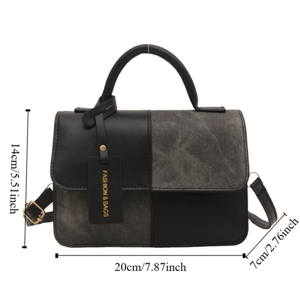 Portable Mini Travel Bag Color Blocking Ladies Crossbody Bag Messenger Bag Small Square Bag Girls