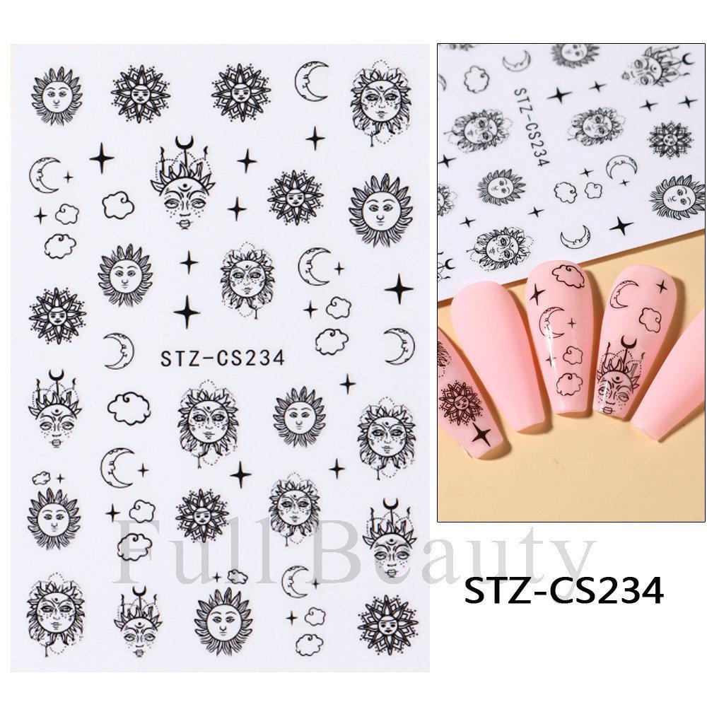 Nail Art Stickers, Japanese Romantic Laser Magic Gold And Silver Fireworks Bloom Adhesive Nail Stickers