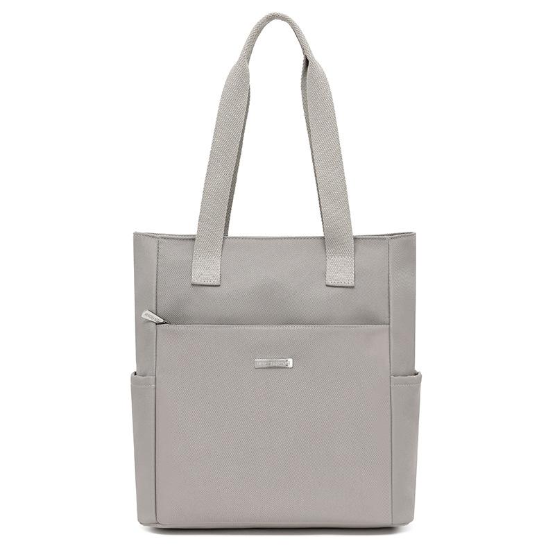 

Женская нейлоновая сумка-тоут, легкая сумка через плечо, большая вместимость, сумка для мамы серый