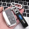 AAAMQ1 Luxury Leather Car Logo Keychain Key Rings Key Holder Auto Accessories For Ranger Focus Kuga Mustang Mondeo Fusion Esco