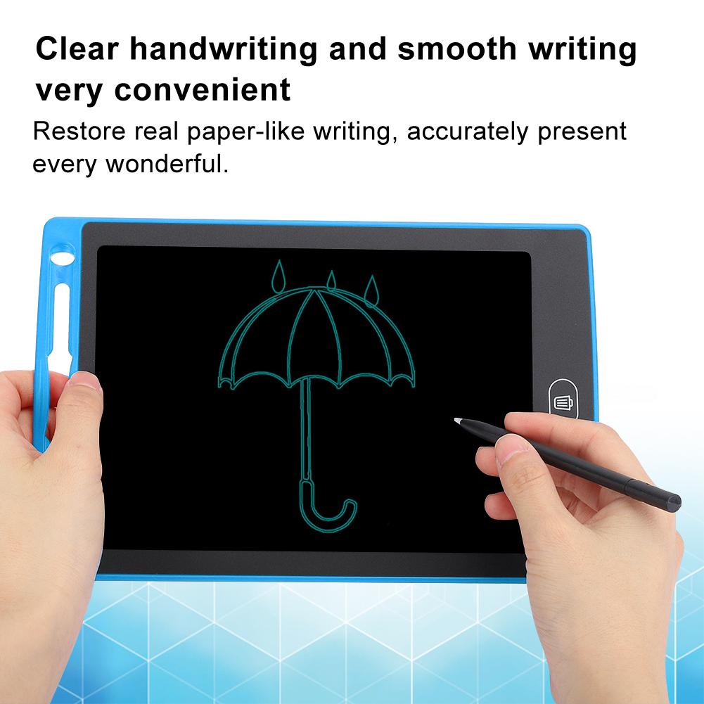 8.5in LCD Writing Pad Children Smart Graffiti Drawing Board Monochrome Handwriting(bleu Fonce )