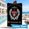 Custom Name FC Spartak Trnava Personalized Microfiber Beach Towel, Quick-Dry, Ideal for Summer Travel, Beach Essential, Swimming
