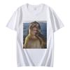 Unisexs Funny Thinking Monkey Meme Tshirt Casual Graphics Unisex Cotton Tee Loose Short Sleeve Tops Streetwear Unisex Allseason