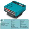120W Portable Intelligent Power Inverter DC 18V To 220V Inverter Adapter Power Supply Inverter For Home Appliances