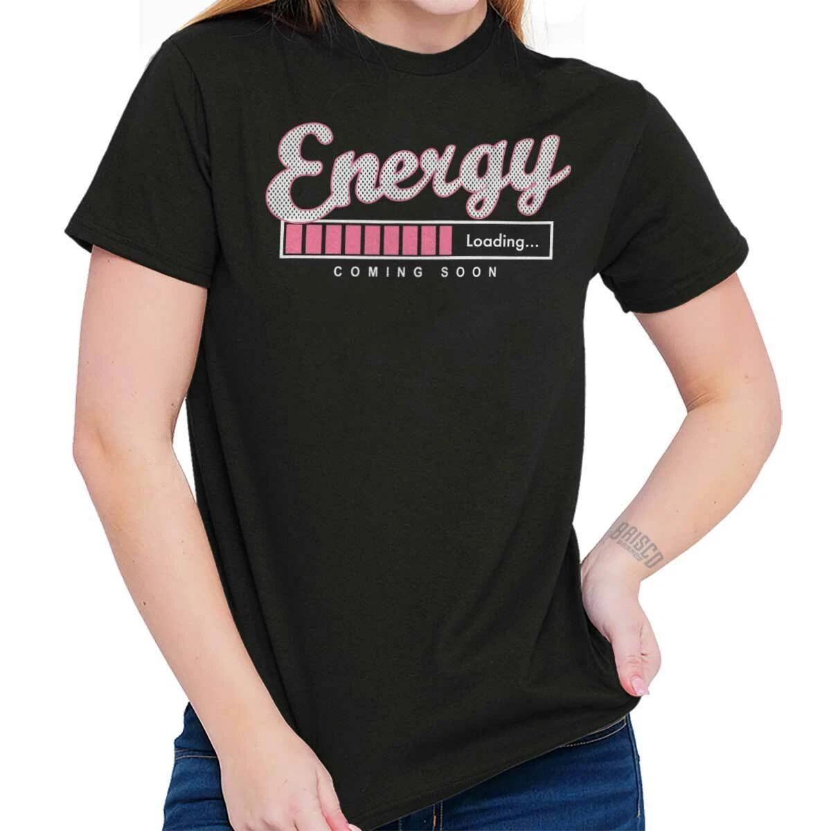 Lazy Doing Nothing Conserving Energy Funny Womens Graphic Crewneck T Shirt Tee XXL