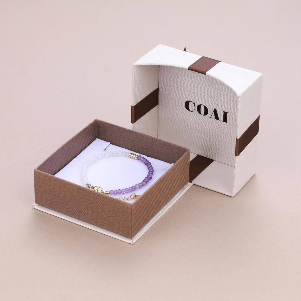 Amethyst Moonstone Birthstone Bracelet for Women [KOAI]