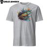 Short-Sleeve Unisex T-Shirt Colorful Northern Pike Fish Trout Splash Design