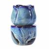 L17 Tulip Ceramic Incense Burner: Large Capacity Aroma & Essential Oil Candle Holder