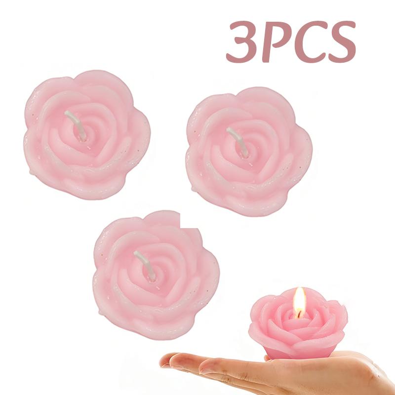Rose-shaped Lamp Floating Candle Dinners Anniversary Weddings  Events DIY Decor Party Supplies Romantic Flame Candlelight Candle
