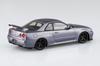 Aoshima Bunka Kyozai Rakupla Snap Kit Nissan R34 Skyline Custom Wheels Scale Plastic Model Kit (AOSHIMA) No. 12CU-AS GT-R (Athlete Silver) 1/32