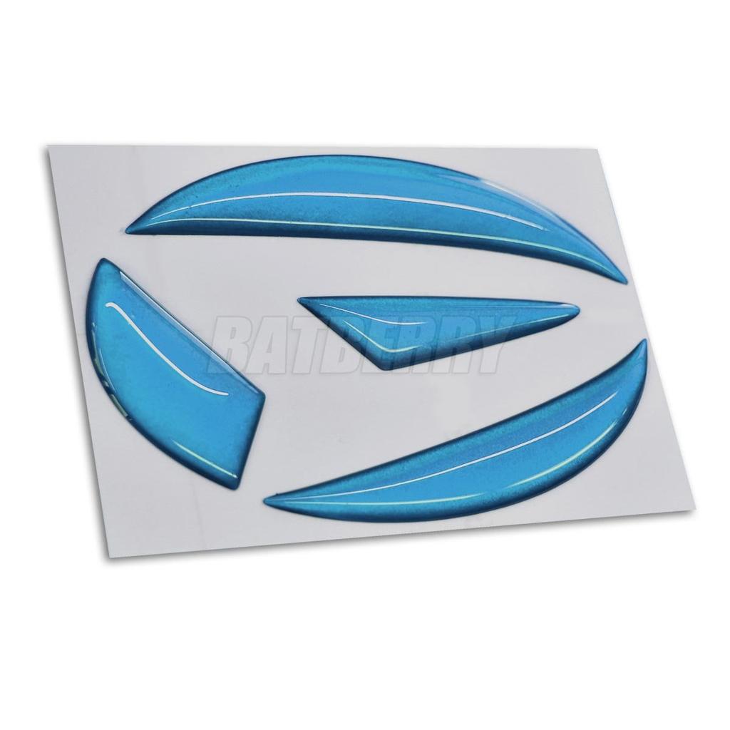 BATBERRY Doming Emblem Daihatsu Ver01 Metallic Light Blue Hijet Truck S500P/S510P Emblem for Front Metallic Color 1pcs