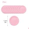 Light Pink Party Supplies Disposable Dinnerware Set Include Plates and Cups Napkins Tablecloth for Birthday Party Decorations