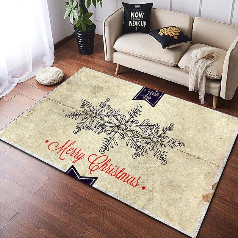 Christmas New Year Gift HD Printing Area Carpet, Living Room Sofa Decorative Carpet, Anti-skid Mat, Alfombras Direct Shipment
