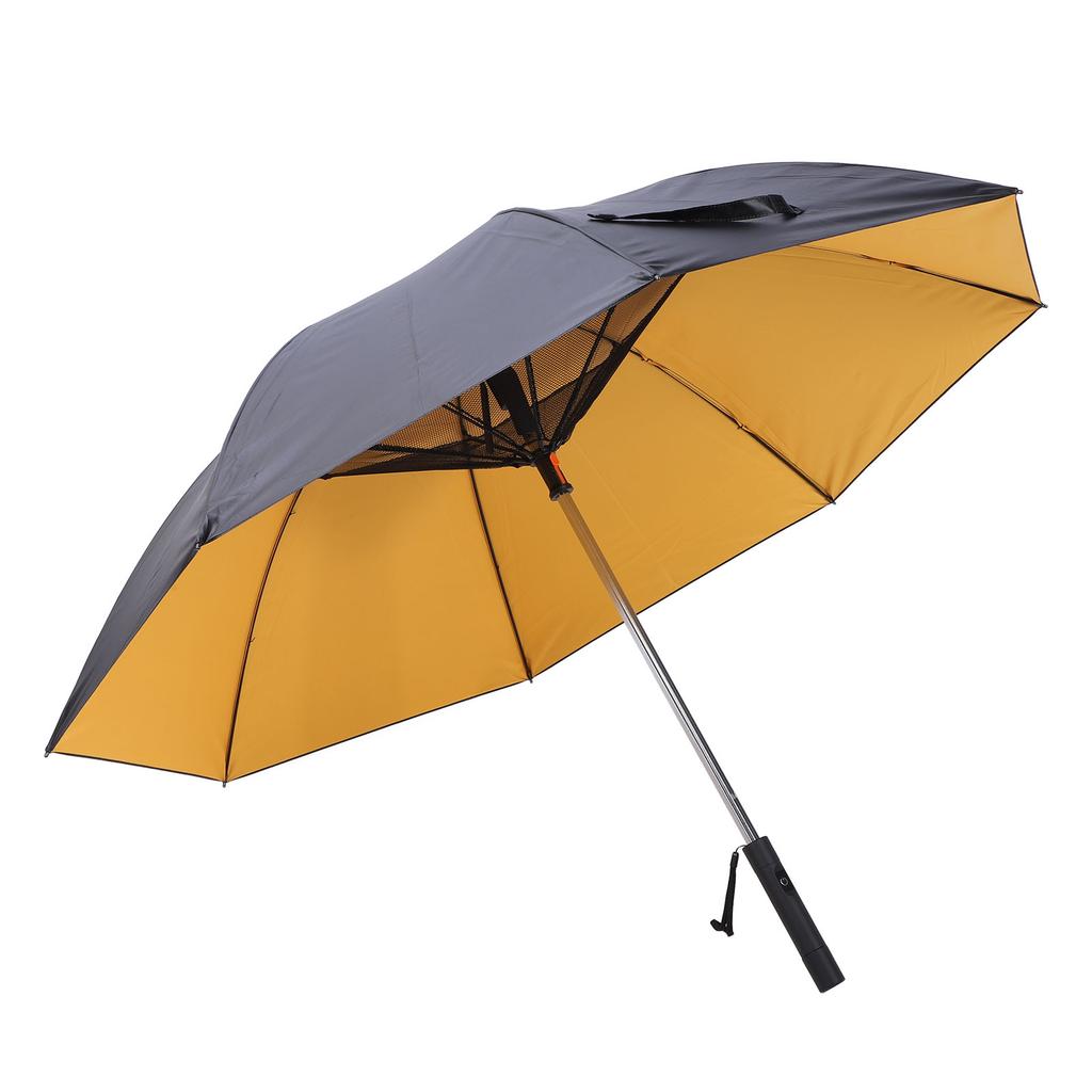 Sun and Rain Umbrella 90cm Length USB Interface Portable UV Sun Umbrella with 3000mah Cooling Fan