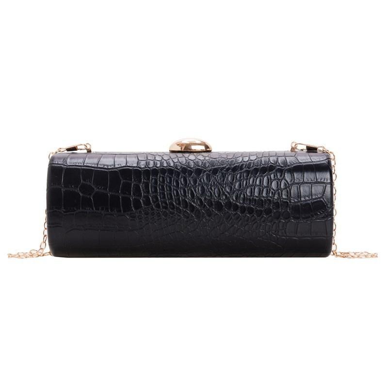 Pu Leather Pattern Long Clutch Bag With Lock For Daily Use