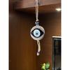 Handgefertigter Türkischer Böser Blick Wandbehang – Metall & Glas Nazar Schutzamulett für Zuhause & Büro – Boho Spirituelle Dekoration