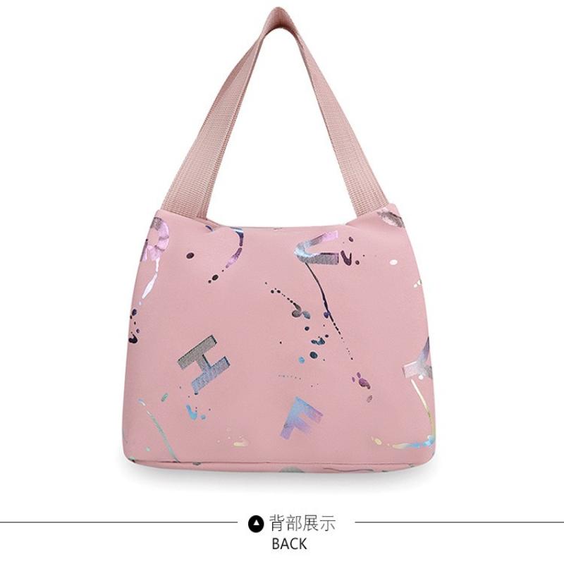 1Pc Trend Printing Women's Handbag, Commuting To Work, Large-capacity Storage, Bento Bag, Portable Small Mommy Bag When Going Out