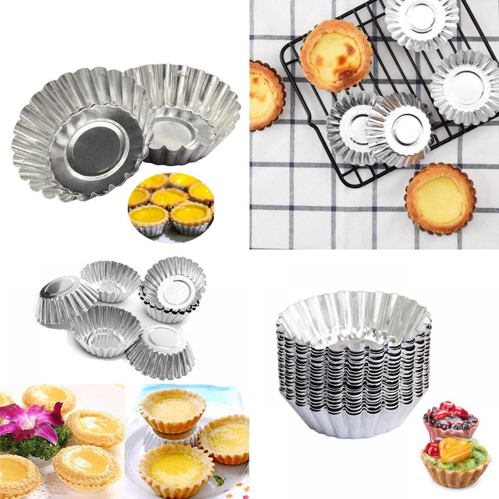 Heavy-duty Iron Egg Tart Molds Pudding Tart Shells Modern Design