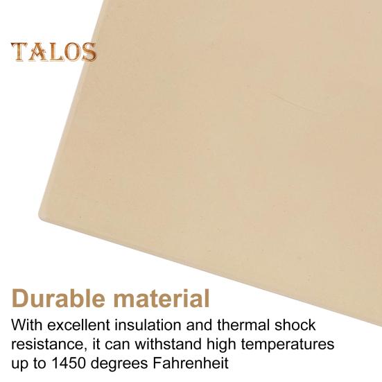 Cordierite Pizza Stone for Oven And Grill Square Baking Sheet Thermal Shock Resistant Cooking Stone Multi-Purpose Round Pizza Pan for Pizza Bread