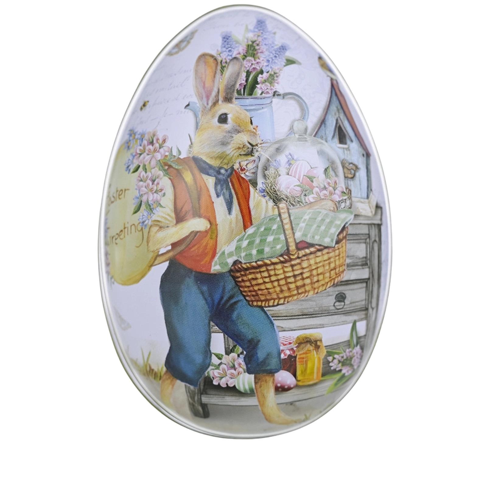 Easter Decoration Products Easter Tin Egg Colorful Iron Egg Candy