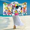 1pc Snoopys Rainy Day Adventure Microfiber Quick Dry Beach Towel Absorbent Soft Oversized Sand Free Towel for Travel Pool Gym Swimming Yoga 20a240