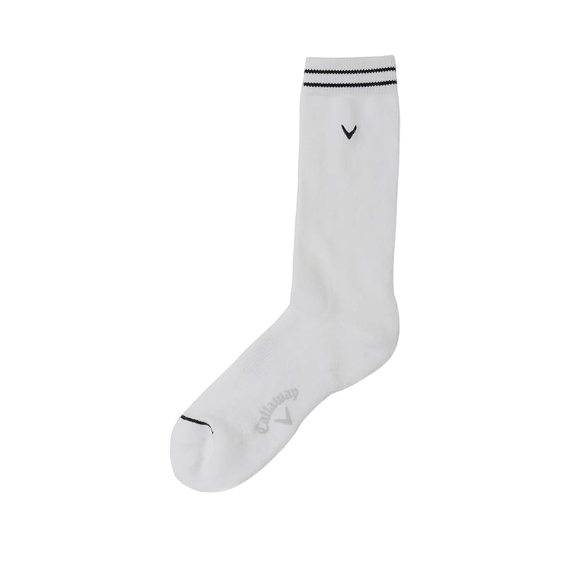 

[Callaway] men s Antibacterial and deodorizing crew socks CREW SOCKS/Socks golf 25SS_1030_White FR