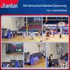 JEEANLEAN Manual Hydraulic Adjustable Outdoor Movable Basketball Hoop
