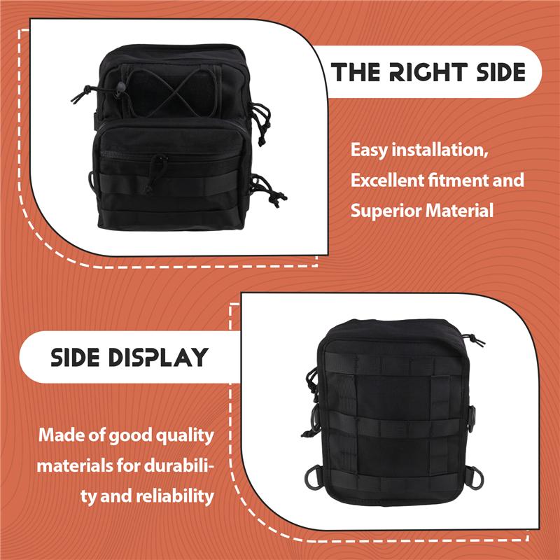 A58X-Motorcycle Handlebar Bag Travel Universal Bag T Rod Bag Storage Bag For Softail Sportster Front Handlebar Bag