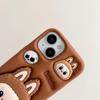 Cartoon Silicone Pull Tab Phone Case for iPhone 11-16 PRO/MAX