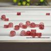 Strawberry Crystal Chalcedony Spacer Beads for DIY Bracelet Accessories