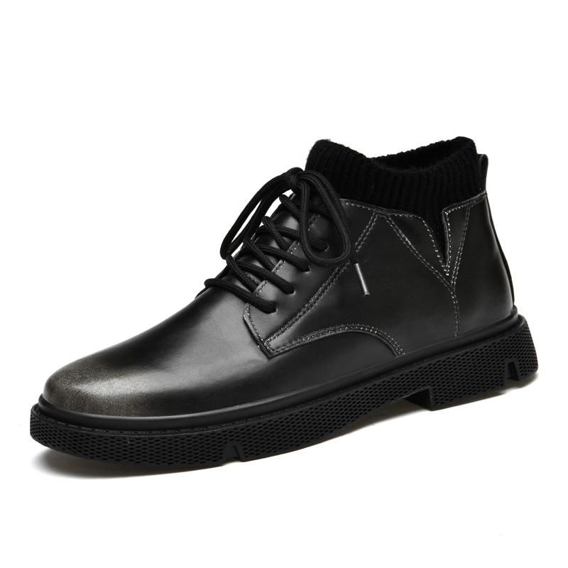 

Новейшие мужские ботинки Высококачественная повседневная обувь из искусственной кожи Винтажные ботинки на шнуровке Мотоциклетные ботинки Военные тактические ботильоны Ковбойские боты 44