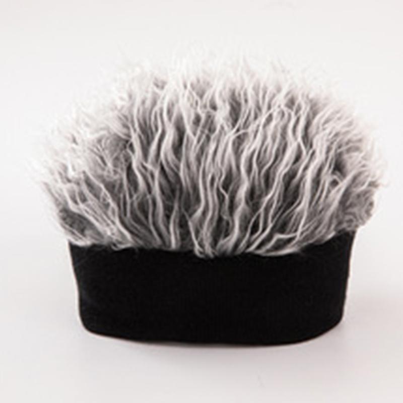 Wig Cap Men Hat Handsome Simulation Wig Short Hair Sun Visors Caps Hair Retro Wig Hat Adjustable Casual Cap Short Hat