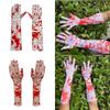 Red Bloodstained Gloves For Cosplay Halloween Costume Party Props