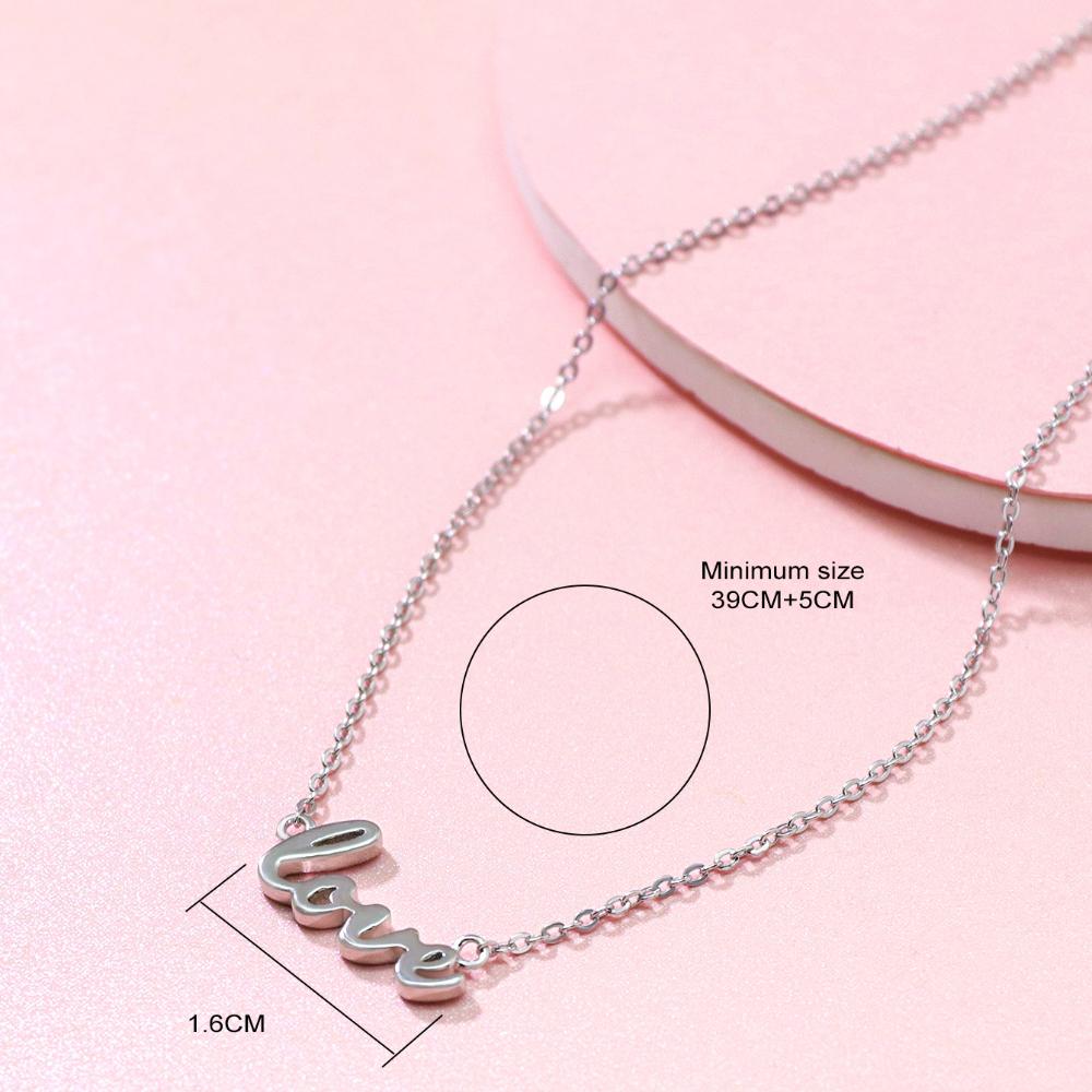 

Новое парное ожерелье с подвеской в виде английской буквы LOVE, модное и универсальное, креативное