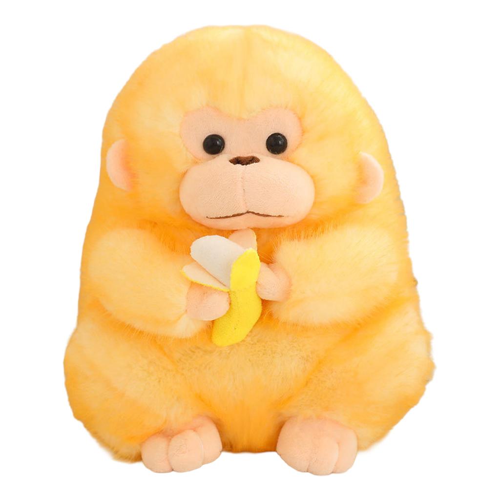 Stuffed Monkey Plush Golden Monkey Toy Chinese Zodiac Gift Soft Short Plush Realistic Design For Holiday Decor And Kids